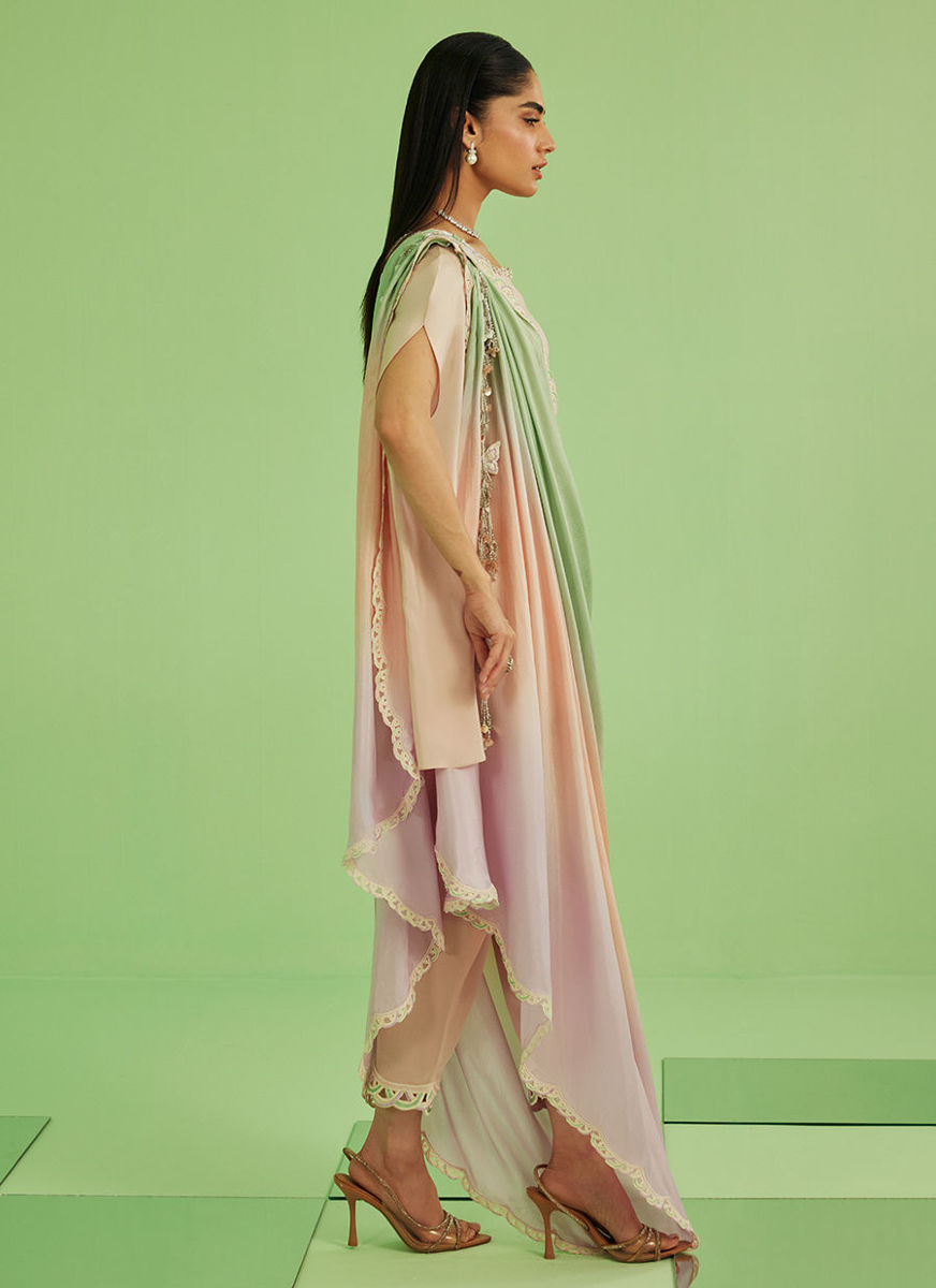 Nera Shirt  Pants And Drape Dupatta