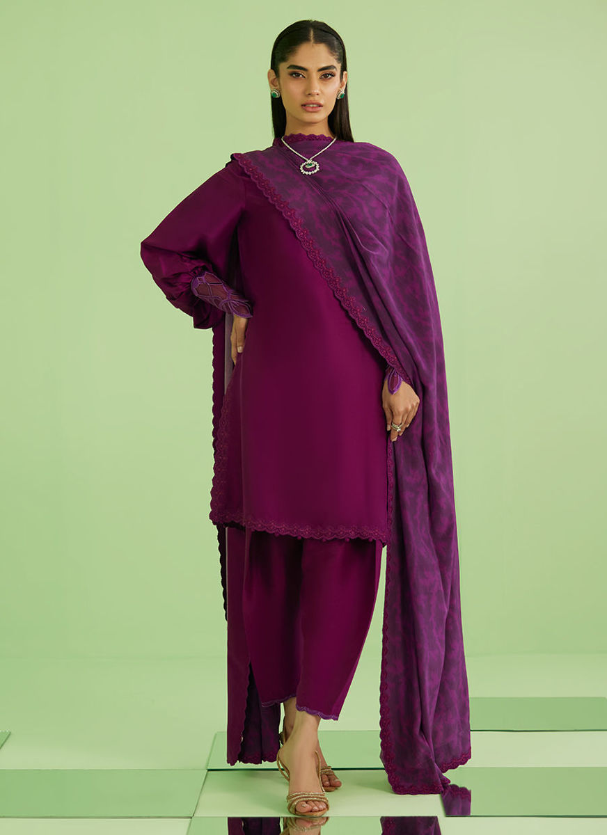 Aine Short Shirt With Drape Dupatta