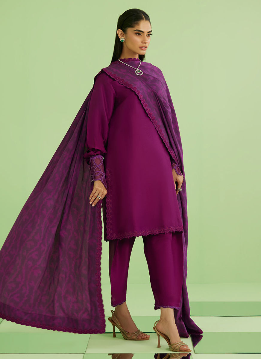 Aine Short Shirt With Drape Dupatta
