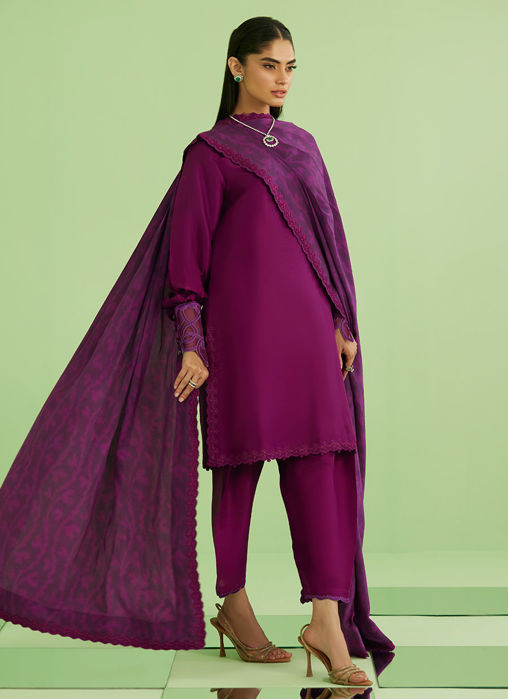 Aine Short Shirt With Drape Dupatta