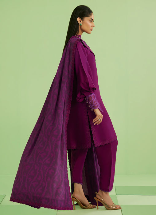 Aine Short Shirt With Drape Dupatta