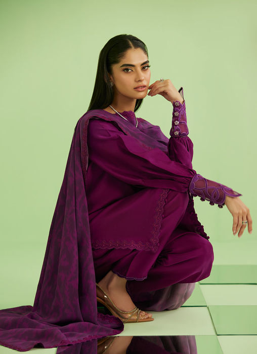 Aine Short Shirt With Drape Dupatta