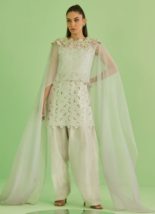 Laine Shirt And Drape Dupatta