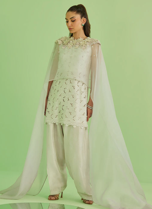 Laine Shirt And Drape Dupatta