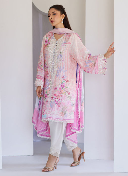Oddie Pink Shirt And Dupatta
