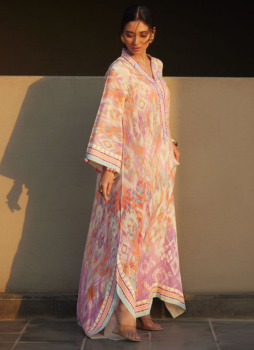 Solana Sunset Crepe Kaftan