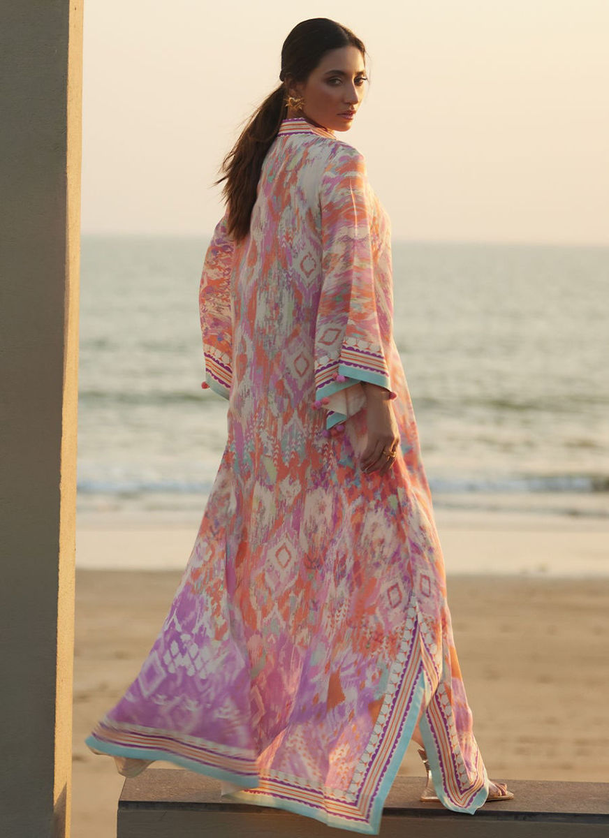Solana Sunset Crepe Kaftan