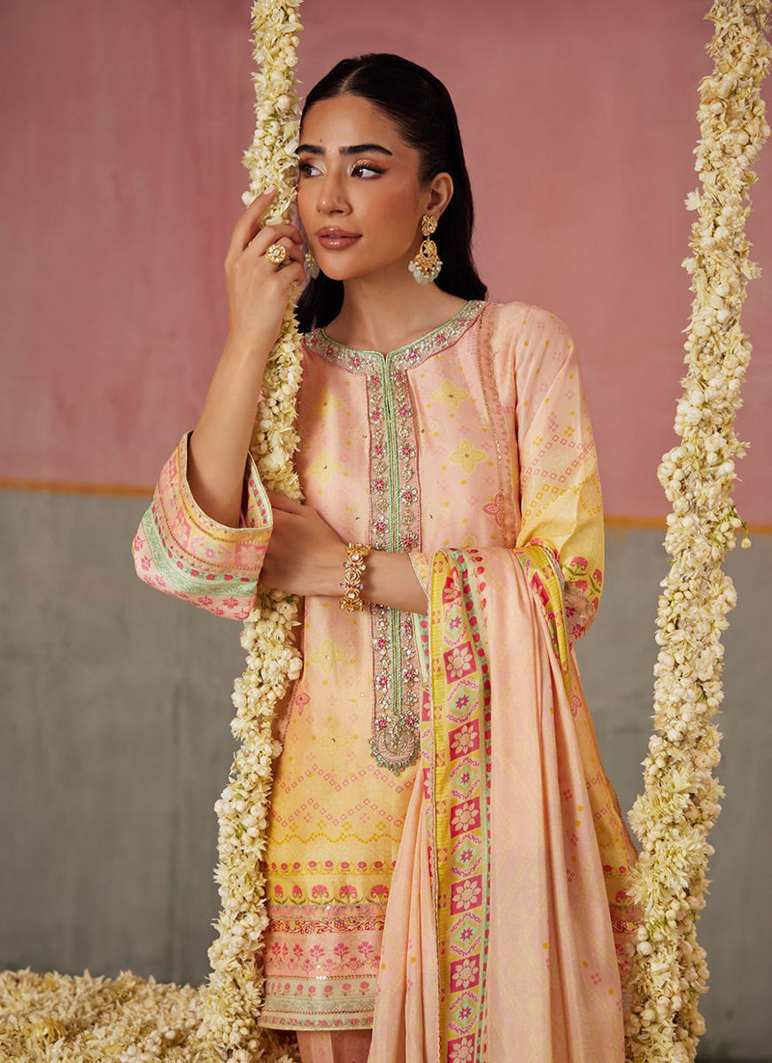 Livvy Ombre Shirt And Dupatta