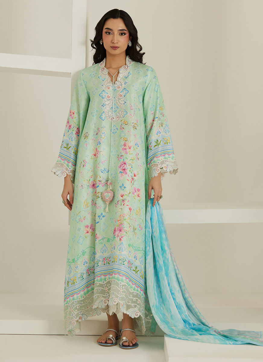 Runa Shirt And Dupatta