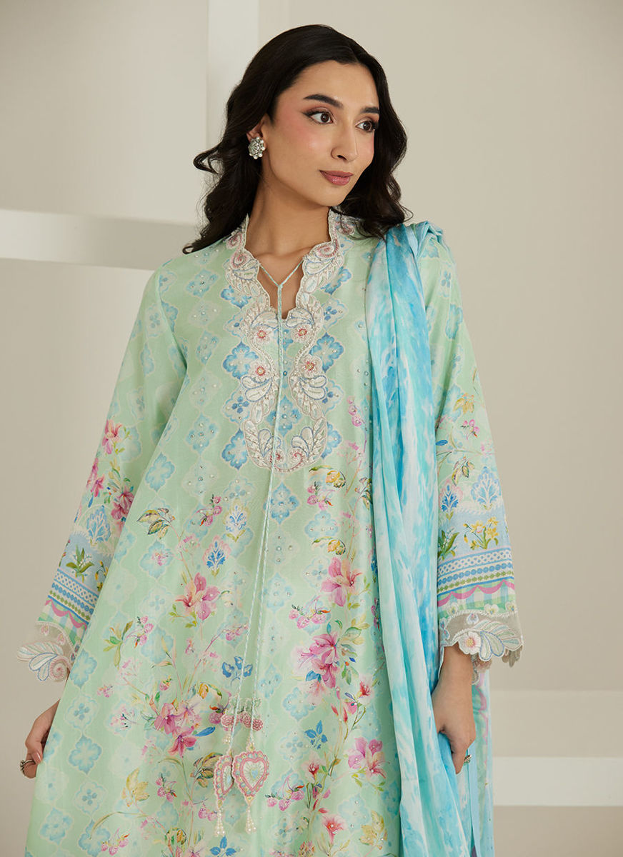 Runa Shirt And Dupatta