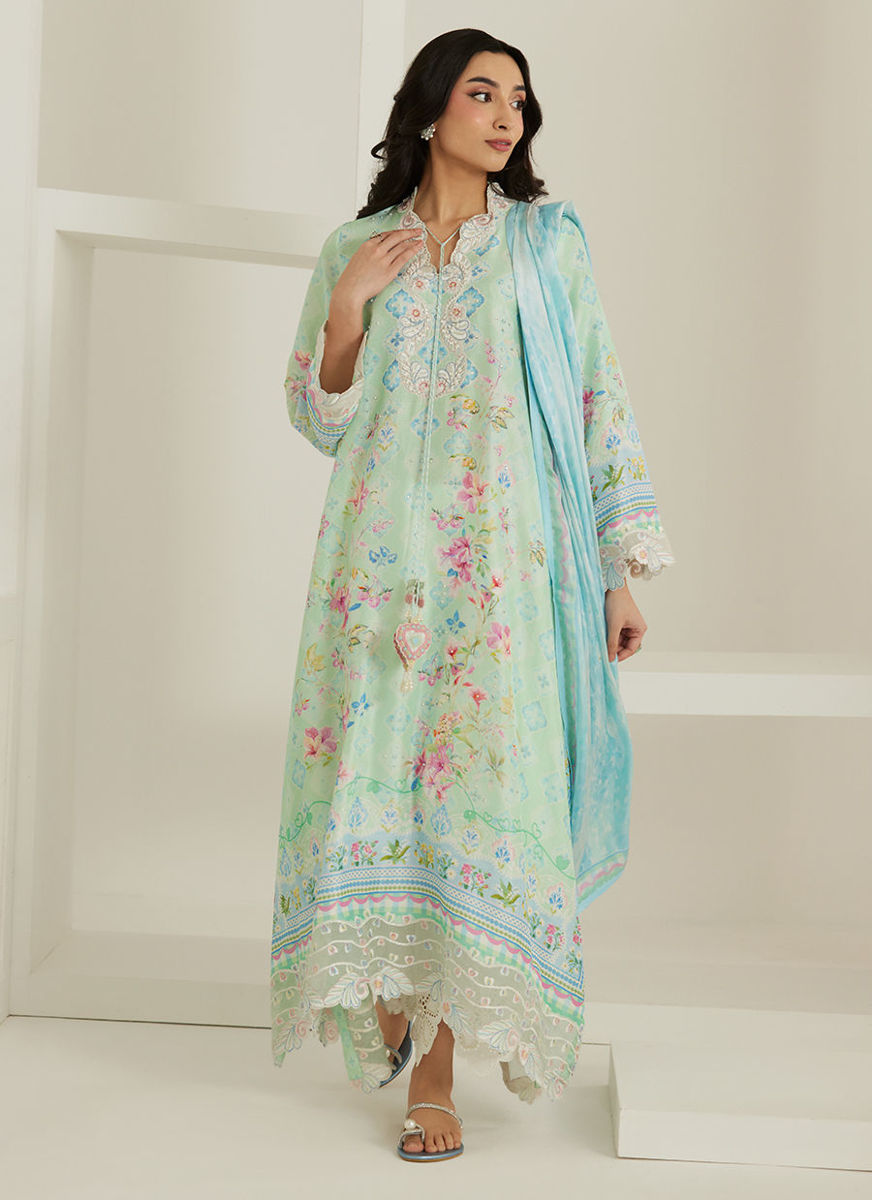 Runa Shirt And Dupatta