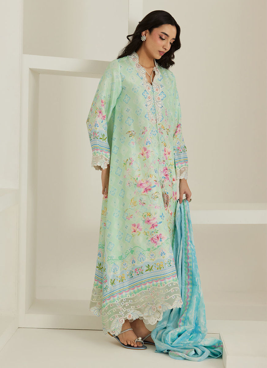 Runa Shirt And Dupatta