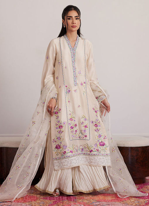 Lexie Ivory Shirt And Dupatta