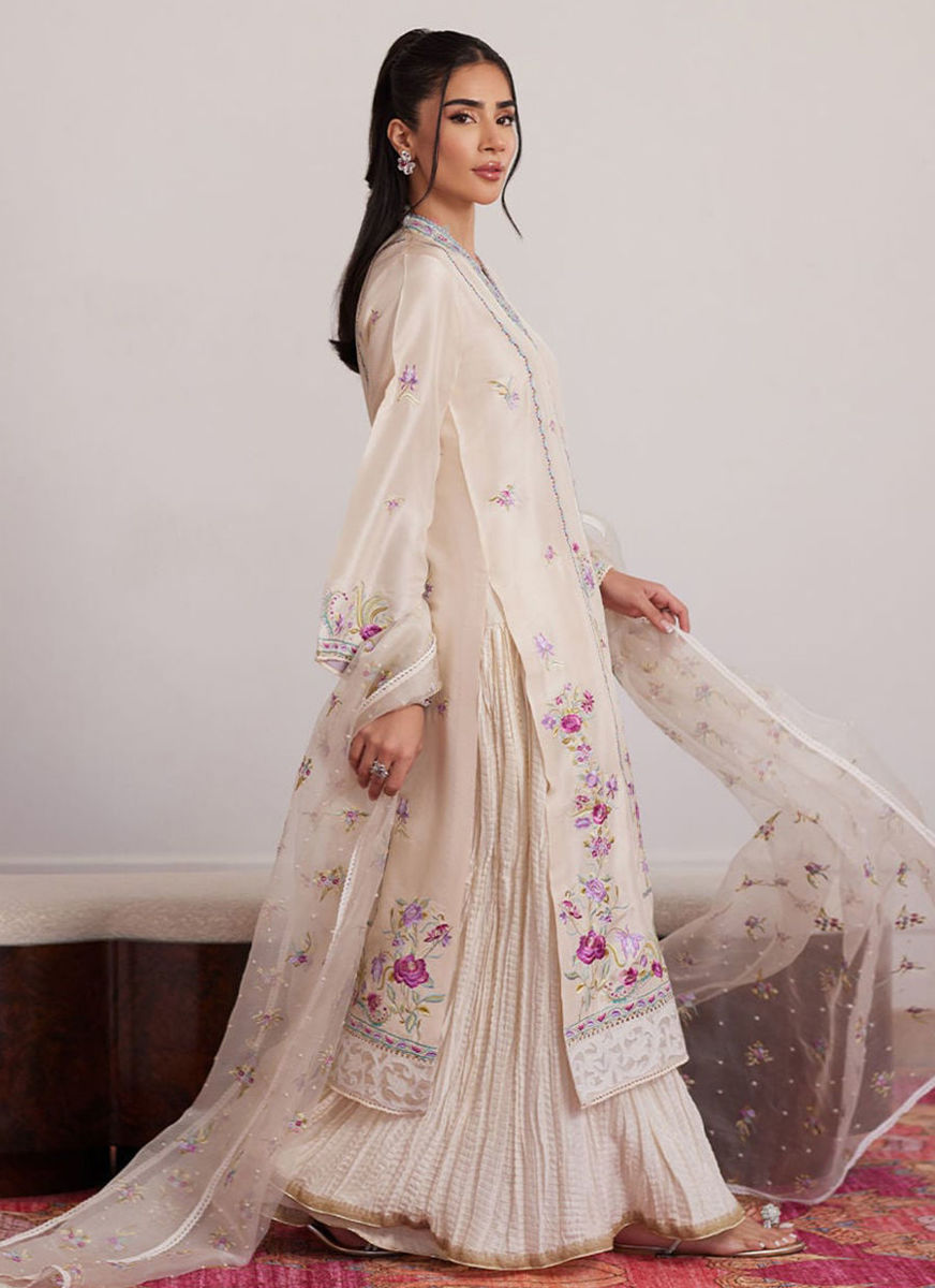 Lexie Ivory Shirt And Dupatta