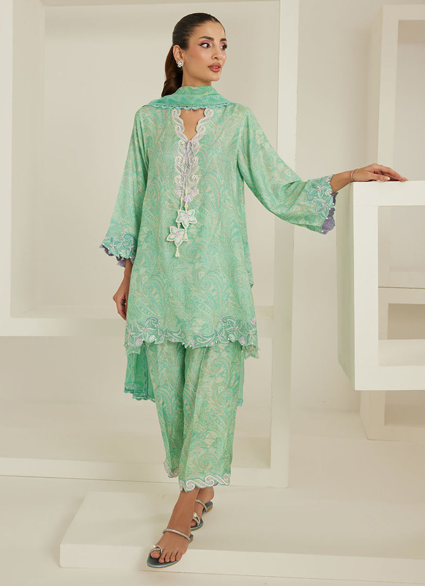 Sabrina Shirt And Dupatta with Pants