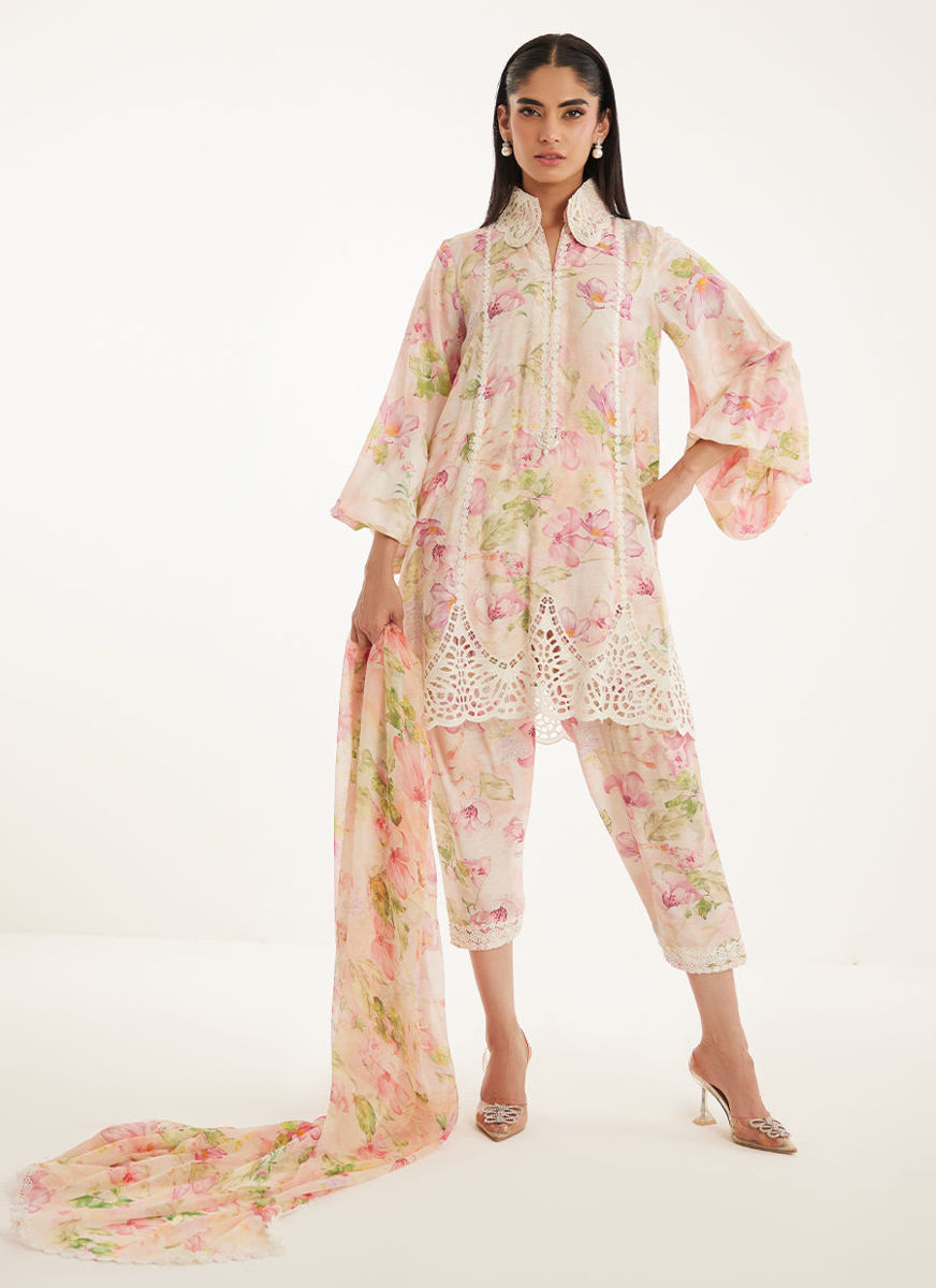 Bianka Shirt And Dupatta(Shalwar Only)