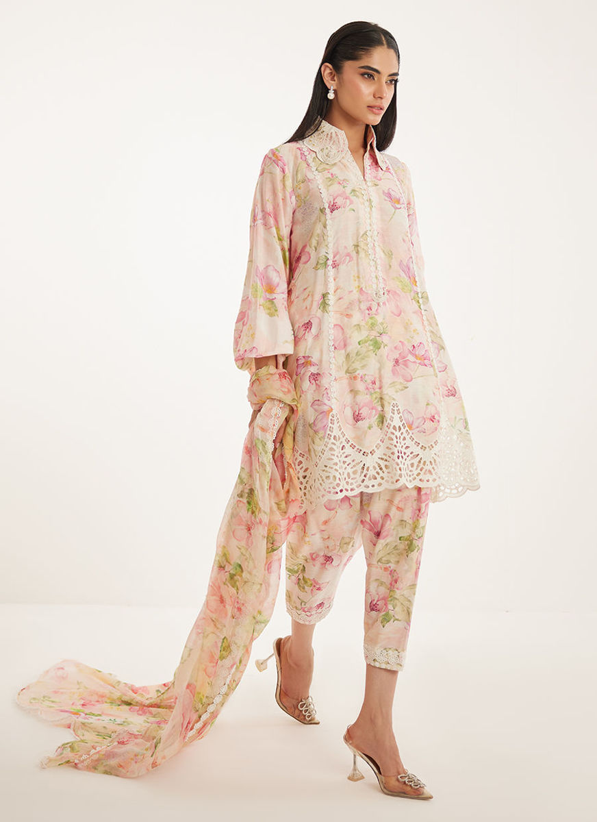 Bianka Shirt And Dupatta(Shalwar Only)