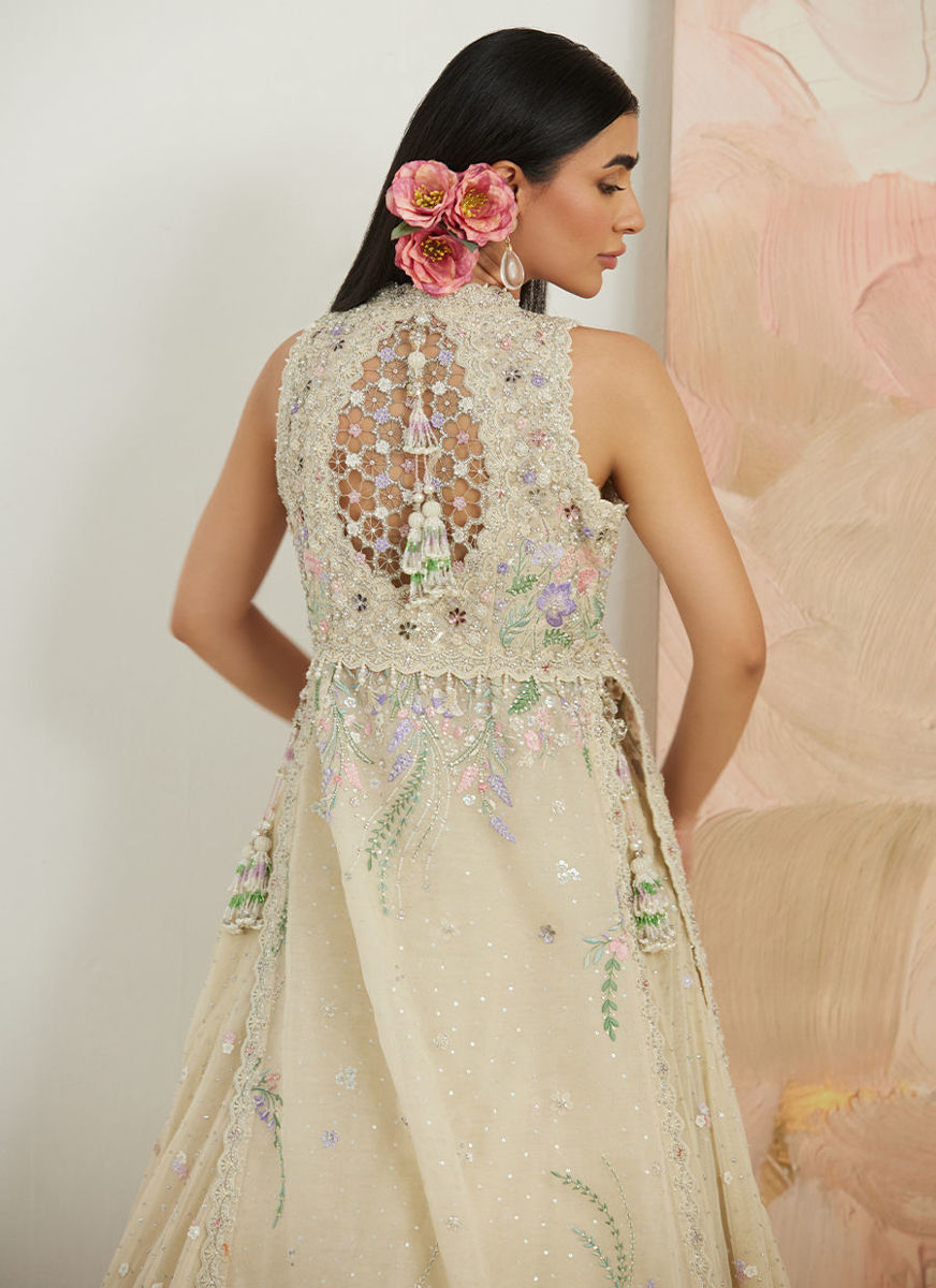 Ambika  Open-Front Jacket And Lehnga