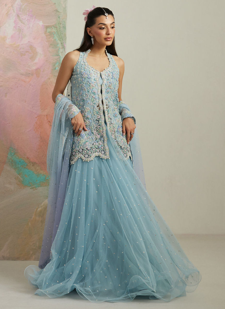 Dalia Front-Open Jacket And Lehnga