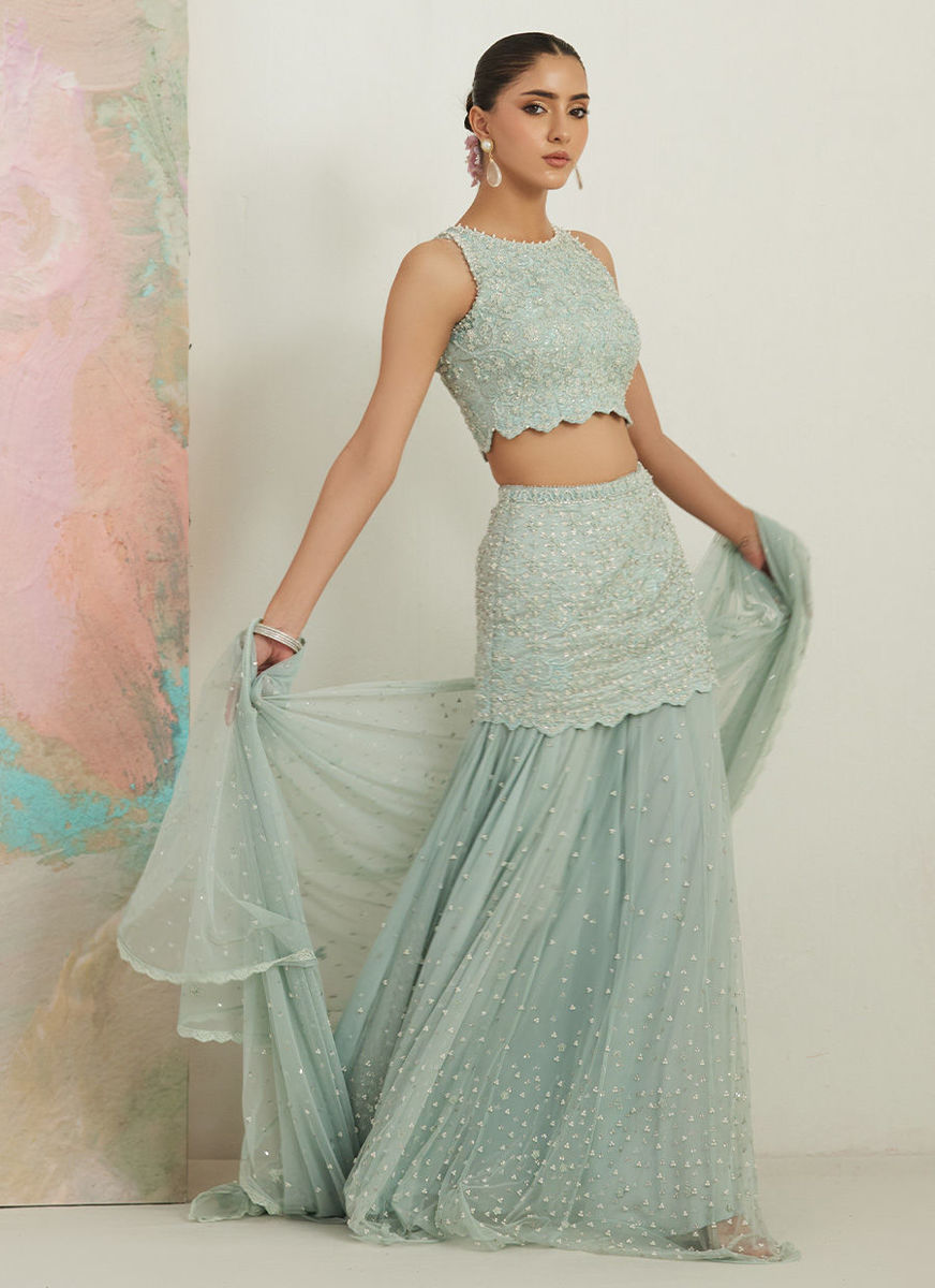 Gianna Blouse And Net Drape