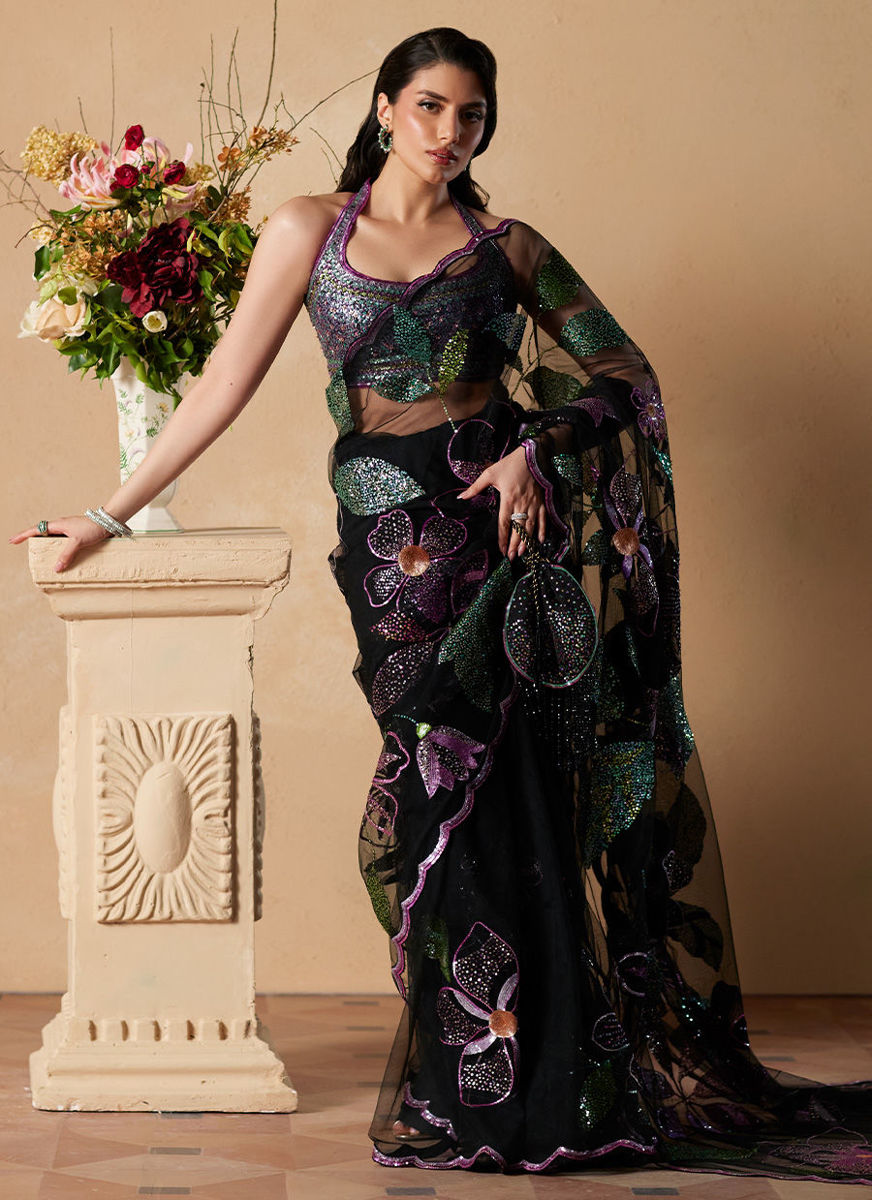 Micah Black Saree