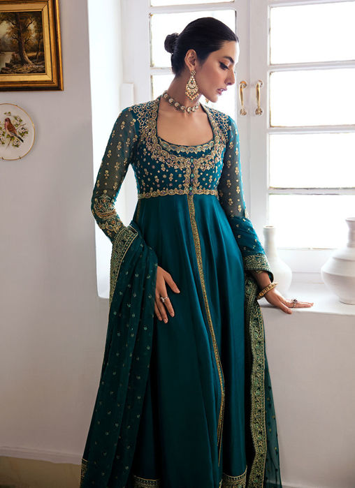 Afra Teal Kalidaar Pants Only